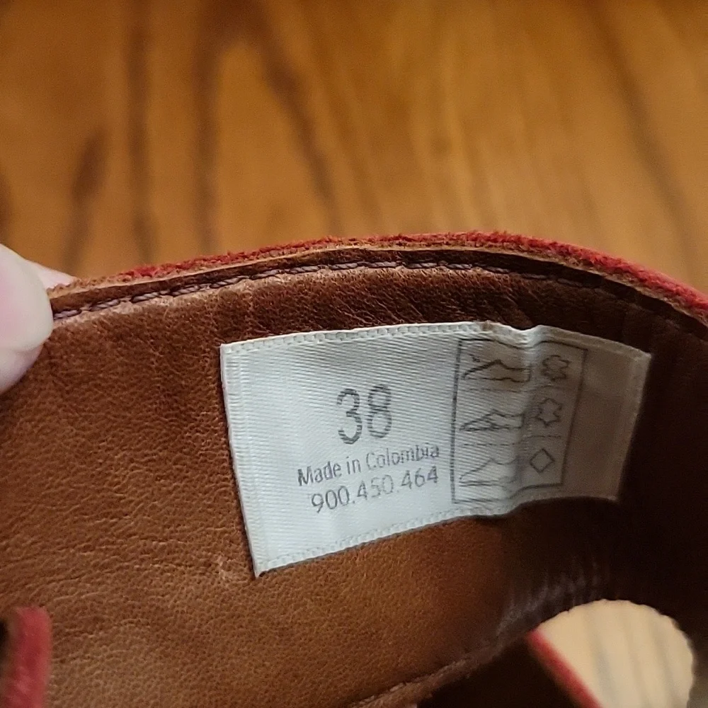 Sergio Tomani | Edina Rojo Sandals in US Size 7.5/European Size 38 - Picture 13 of 16